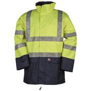 SIOEN Marex 5874 Hi-Vis Yellow/Navy Rain Jacket