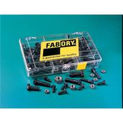 FABORY Hexagon Bolt, Screw & Nut 126 Piece Steel Set