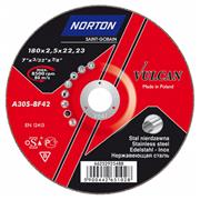 Norton 100 x 2.5mm Vulcan Metal Inox Steel Cutting Disc - 66252831497
