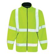 DICKIES High Visibility Yellow Lined Fleece Jacket