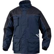 PANOPLY PVC- Coated Ripstop Polyester Navy Parka Jacket