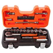 Bahco S330 34 Piece Metric 1/4" and 3/8" Drive Socket Set