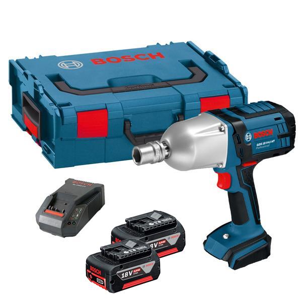 Bosch Gds 18 V Li Ht Volt Professional High Torque Impact Wrench Bosch Gds 18 V Li Ht Volt Professional High Torque Impact Wrench 2 X 5 0ah Batteries