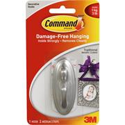 3M Command™ 17051BN Nickel Hook, Medium