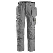 Snickers 3214 Canvas+ Craftsmen Holster Pocket Trousers - Grey