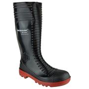 Dunlop A252931 Acifort Ribbed S5 Black Safety Wellington Boots
