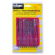 ROLSON 24619 10PC 140MM Needle File Set