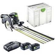 Festool 201373 HKC 55 18 Volt Lithium-Ion Circular Saw EB Set, 2 x 5.2Ah Batteries