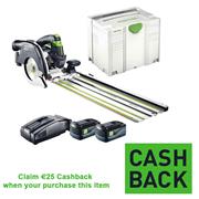 Festool 201373 HKC 55 18 Volt Lithium-Ion Circular Saw EB Set, 2 x 5.2Ah Batteries