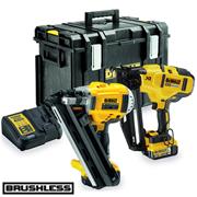 DeWALT DCK264P2 18 Volt Cordless Nailer Twin Pack, 2 x 5.0Ah Batteries