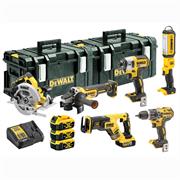 DeWALT DCK623P3 18 Volt 6 Piece XR Brushless Compact Kit, 3 x 5.0Ah Batteries