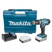 Makita HP457DWE10 74 Piece 18 Volt Cordless G-series Combi Drill, 2 x 1.3Ah Batteries