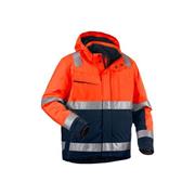 Blaklader 4870 High-Visibility Winter Jacket - Orange/Navy Blue