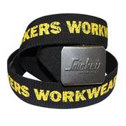 Snickers 9005 Ergonomic Logo Belt - Black