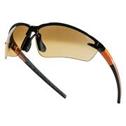 LH SAFETY FUJI2NOOR Black Frame Orange Lens Safety Glasses