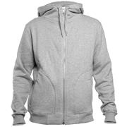 Dunderdon S18 Zipped Hoodie Sweatshirt - Grey
