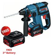 Bosch GBH 18 V-EC 18 Volt SDS Plus Rotary Hammer Drill, 2x 5.0Ah Batteries