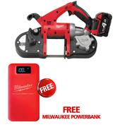 Milwaukee HD18BS-402C 18 Volt Heavy Duty Metal Bandsaw, 2 x 4.0Ah Batteries