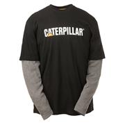 Caterpillar 1510495 Boys Full Sleeve T-Shirt - Black/Grey
