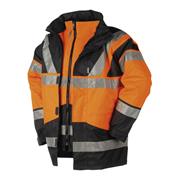 SIOEN 209A Skollfield 4-in-1 Hi-Vis Jacket Orange/Navy
